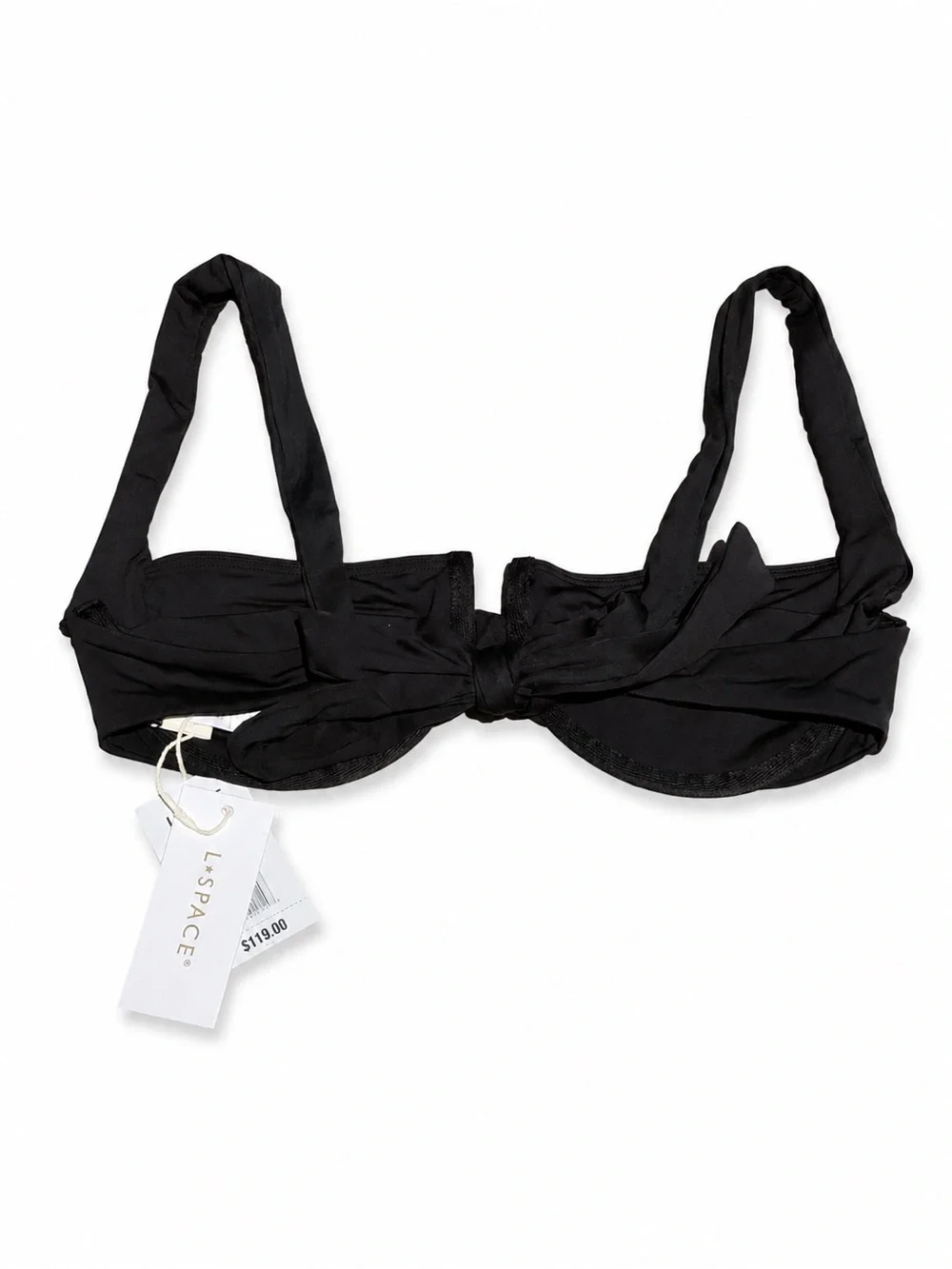 L*SPACE Black Underwire Bikini Top – NWT